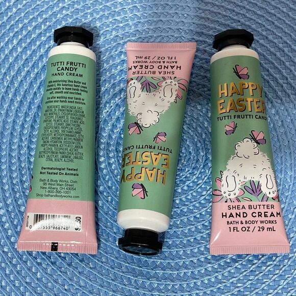 BBW Happy Easter Tutti Frutti Candy Hand Cream set of 3 NWT - Picture 3 of 3
